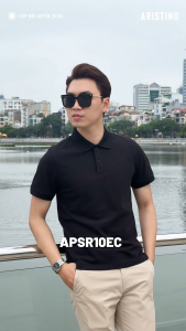 Áo polo ngắn tay ARISTINO phom slim fit ôm nhẹ màu sắc trung tính lịch lãm - APSR10EC