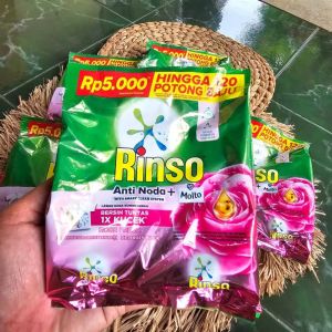 ( 3pack ) rinso detergen bubuk 5000 an 195 gram
