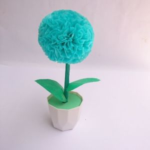 BUNGA PLASTIK KRESEK/BUNGA POMPOM HIAS DEKORASI BUNGA &ARTIFISIAL