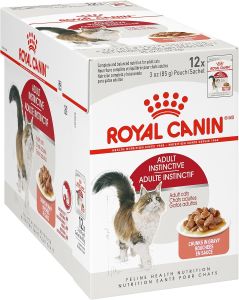 Royal Canin Cat Wet Food Adult Feline Health Nutrition Instinctive Adult Chunks in Gravy Cat Food 85g Pouch
