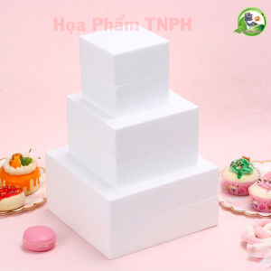 Khuân Xốp Size Lớn 40cm Màu Trắng Bày Quả Tráp Ăn Hỏi Cắm Hoa Giả Trang Trí Lễ Cưới Sinh Nhật Phòng Tiệc Mô Hình Bánh Kem Đa Dạng Mẫu Mã Độc Đáo Lạ Mắt Thích Hợp Làm Đồ Thủ Công DIY Kê Giỏ Quà Decor Chụp Hình