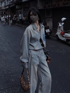 DANTING | Leisure Denim Shirt Set