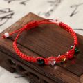 [10 Cái ] Vòng tay chỉ Đỏ may mắn - chỉ Ngũ sắc đá Ngũ sắc. 