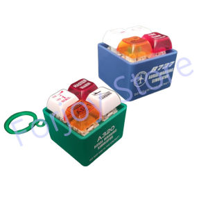 Authentic New Upgrade First A320 Aircraft EGPWS Simulation Sound Keychain Airplane Button Sound Home Decor Crafts Wind Chimes