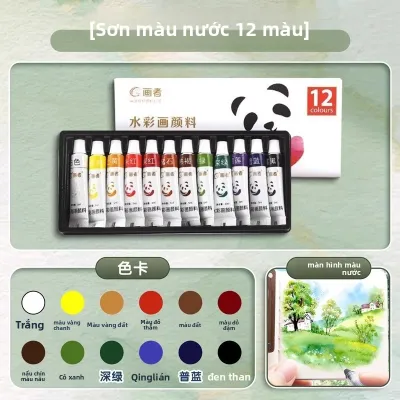 KABAXIONG | Bộ Màu Nước Nhỏ gọn Không Độc hại cho Du Lịch và Vẽ Phác Thảo