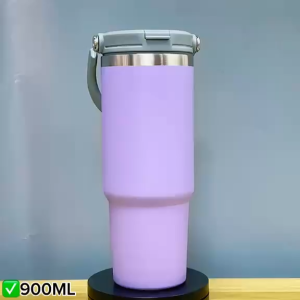 Transfer It Personalized 900ml Stainless Steel Vacuum Flask Insulated Hot & Cold Tumbler 2 in 1 Lid