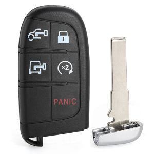 KEYECU 433MHz 4A Chip M3M-40821302 P/N: 7FF25LXHAB 7FF24LXH Smart Remote Key Fob for RAM ProMaster 1500 2500 3500 2022 2023