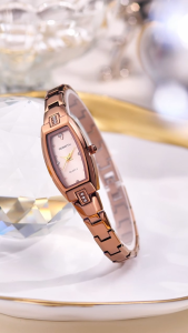 REBIRTH Jam Tangan Wantia Kasual Mode Elegan Persegi Tali Stainless Steel Jam Cewek Kecil COD