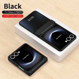 Luxury Star Plating Phone Case for Samsung Galaxy Z Flip 7 6 5 4 3 Anti-Drop Anti-Fingerprint Anti-Slip Shockproof Protect Cover