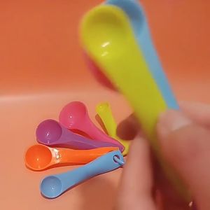Cake Baking Tools Multifunctional Creative Colorful Plastic Measuring Spoons Set of 5