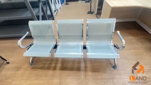 ส่งตรงจากไทยเก้าอี้แถว3ที่นั่งAIRPORTมี 2 สี น้ำเงิน-เทาร้านค้า/โรงพยาบาล/สนามบินเหล็กหนาแข็งแรงทนทาน รับน้ำหนักได้ 300 กิโลออกใบกำกับได้ออกใบกำกับได้