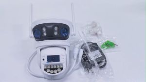 Hamrol Three Lens Three Screen 15MP PTZ WiFi IP Camera 5G&2.4GHZ Two Way Audio Outdoor CCTV O-KAM