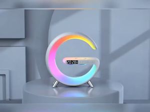 G63 ลำโพงบลูทู ธ LED ไฟแบบไร้สาย รอบ ๆ พกพาง่าย ลำโพงบลูทู ธ รอบ ๆ แสงชาร์จ ไฟตั้งโต๊ะ ลำโพงบลูทูธนอนโคม