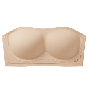 Aimo | Foundation Liquid Bra Womens Strapless Bandeau Top Small Chest Gathered Beautiful Back Summer Wrap Chest Tube Top Bralette