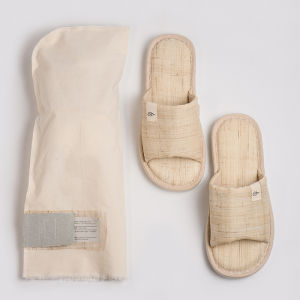Xianyun Summer Hemp Indoor Slippers Quiet Antibacterial Non-slip Home Comfortable Lightweight Couples Sandals Slip-On Shoes