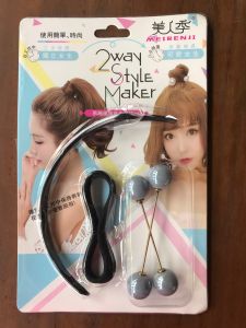 Korean viral hair styling clip tool 2 way style maker