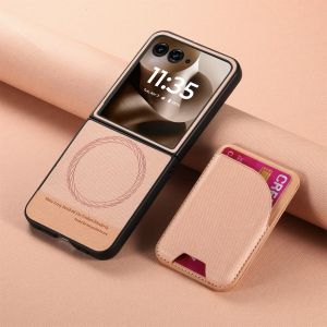 Leather Cover for Motorola Razr 60 50 40 Moto Razr 60 50 40 Ultra Phone Case Wallet Card Holder Bracket Magnetic