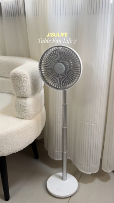 JISULIFE Table Fan Life7 Rechargeable Desk Fan 8000mAh Battery Extendable Portable USB Stand Fans Ty