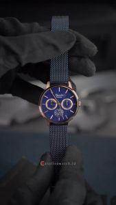 Jam Tangan Wanita Alexandre Christie Passion AC 2682 BFBURBU Blue Dial Blue Stainless Steel Strap