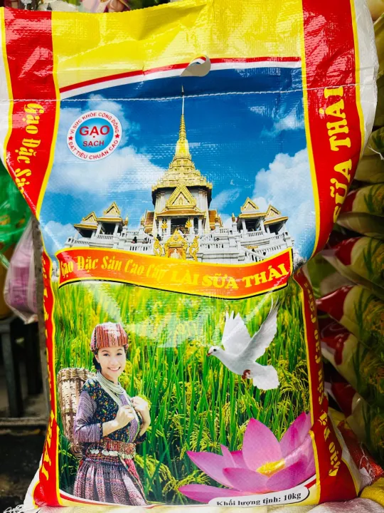 Gạo Thơm Lài Thái ,Dẻo ,Mềm ,Thơm Ngọt Cơm (Túi 10Ky)