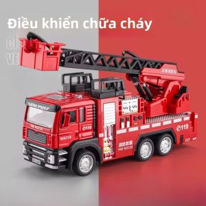 Mô Hình Xe Cứu Hỏa Thang Gấp Tỷ Lệ 1/32 Có Chức Năng Xe Chở Nước Đồ Chơi Xe Mô Hình Hợp Kim Đỏ Có Cửa Mở Được Quà Tặng Cho Trẻ Em