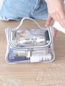 Transparent Make-up Bag Men and Women for Waterproof PU Tottenham Toiletry Bags Large Capacity Storage Bag Portable Bag