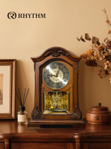 RHYTHM | Solid Wood Chinese Style European High-end Table Clock