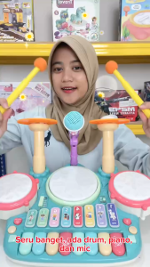 Mainan Anak Alat Musik Keyboard Drum Piano Xylophone Elektronik Mainan Musik Anak Edukatif