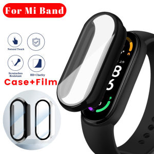 2in1 Screen Protector Case+3D Film for Xiaomi Mi Band 7 6 5 4 3 Screen Protector Smart Bracelet Accessories HD Clear Ultra-thin Protective Film