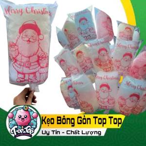 Bọc in Hình Làm Kẹo Bông Gòn Hình Ông Già Noel.