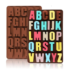 26-Letter Silicone Letter Chocolate Mold Suitable for Chocolate Cakes Cookies Letter Molds with Large Depth Easy t