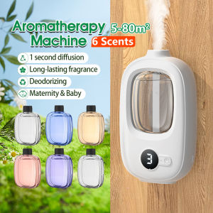 Wireless Aroma Diffuser Automatic Aroma Humidifier Air Freshener Diffuser Home Fragrance Aromatherapy Oil Dispenser Toilet Door Sticker 数显香薰机