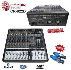 Mixer Power Crimson CR-822D ( 8 Channel ) Super Lengkap