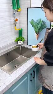 Giá Lưới Lọc Thức Ăn Thừa - Túi Lọc Rác Bồn Rửa Chén Bát - Khung nhựa ABS Cao Cấp - K98