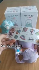 BIGSPOON 650ml Cute Big Belly Thermos Kids Water Bottle with Straw & Stickers | 304 Stainless Steel Vacuum Insulated Botol Air Kanak-Kanak 不锈钢儿童水瓶保温