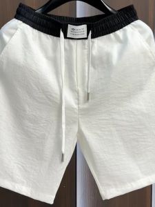 Quần Short Vải Lanh Nam Mùa Hè Mới Phong Cách Thường Ngày Dài Năm Inch Thời Trang Quần Dài Ống Đứng Thoáng Khí Đi Biển