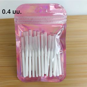 แปรงซอกฟันรูปตัวไอ 30 ชิ้น ขนาด 0.6-1.5 มม. สำหรับจัดฟัน ทำความสะอาดช่องว่างระหว่างฟัน แปรงสำหรับผู้ใส่เครื่องมือจัดฟัน ขนแปรงนุ่ม