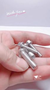 1/2/3/5/10Pcs M5 M6 M8 M10 M12 A2-70 304 Stainless Steel GB5787 Hexagon Head with Serrated Flange Cap Screw Hex Washer Head Bolt