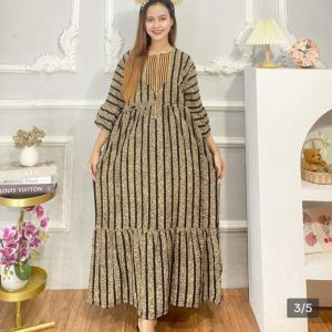 Dress viral coklat rempel