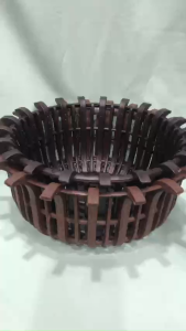 Chậu sen giã gỗ nan phụ loại dày trồng lan Chậu nhựa giã gỗ bền đẹp - chậu f23 - f25 - f30 - MAI HUY