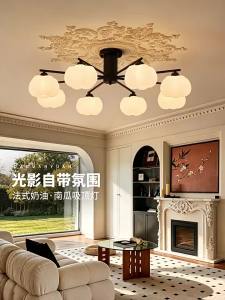 DGY | Minimalist Pumpkin Ceiling Light Warm and Eye-Caring for Living Room Bedroom Dining Room