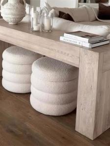 Rustic Wooden Hall Table Designer Style Wall Mounted Sofa Back Strip Case Study in Shanghai Quality Luxury Type No Storage Space