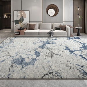 FANLILAI | Easy-Clean Washable New Model Luxury Nordic Style Blue Carpet