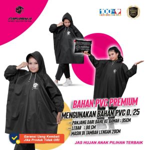 Jas Hujan Anak Setelan Ponco Bahan PVC Kualitas Terbaik