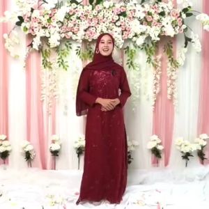 GAMIS TERBARU 2021 MODERN LEBARAN BRUKAT REMAJA SYARI WANITA MURAH GAMIS IBU IBU GAMIS MURAH BAGUS GAMIS REMAJA MODERN AURA