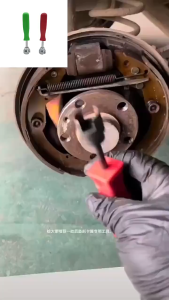 5.7 Inch Car Drum Brake Repair Install Tool Hold Down Washer Spring Shoe Compressor Brake Spring Washer Worker Alloy & Plastic