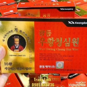 An cung ngưu hoàng hoàn Kwangdong hàn quốc chính hãng - An cung hàn quốc phòng đột khụy tai biến - tranglinh