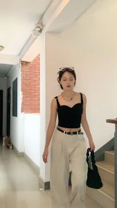 578FITZCO Tanktop RING Strap Rajut