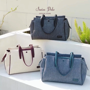 Swiss Polo Ladies PU Leather Twin top handle Shoulder Bag / Crossbody Bag - HQD 3822