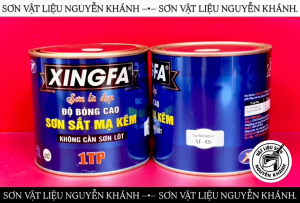 Sơn Xingfa XF-026 Màu Xám Nhôm Xingfa Lợt 1TP – Sơn Sắt Mạ Kẽm Độ Bóng Cao Không Cần Sơn Lót